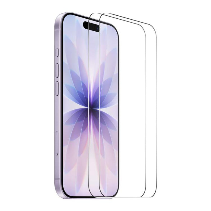 2pcs ENKAY Thickened Glue No White Edge 9H Big Arc Edge High Aluminum-silicon Tempered Glass Film, For iPhone 17 Pro Max, For iPhone 17 Pro, For iPhone 17, For iPhone Air