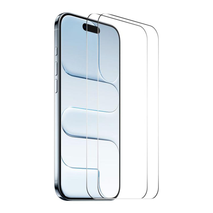 2pcs ENKAY Thickened Glue No White Edge 9H Big Arc Edge High Aluminum-silicon Tempered Glass Film, For iPhone 17 Pro Max, For iPhone 17 Pro, For iPhone 17, For iPhone Air