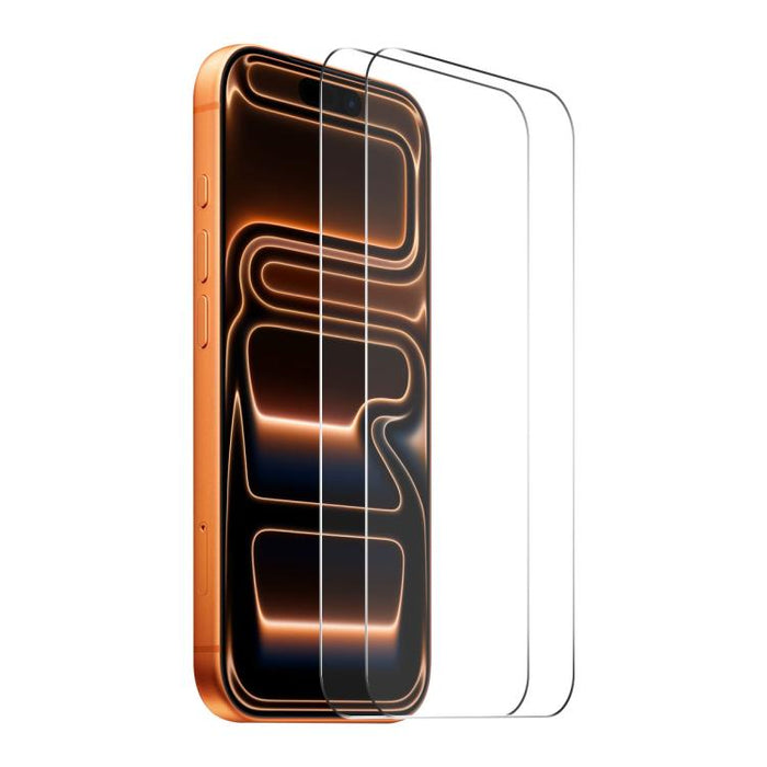 2pcs ENKAY Thickened Glue No White Edge 9H Big Arc Edge High Aluminum-silicon Tempered Glass Film, For iPhone 17 Pro Max, For iPhone 17 Pro, For iPhone 17, For iPhone Air