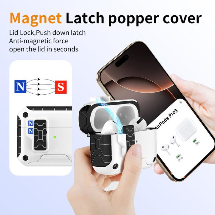 Magnetic Snap Cover Earphone Protective Cover, For AirPods Pro 3