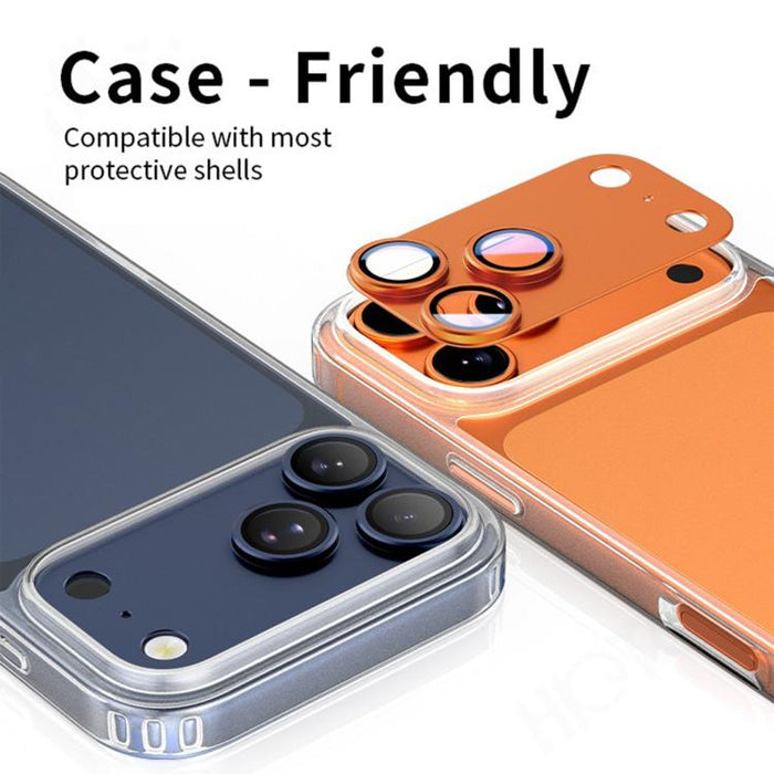 Kalebol Armor Full-Coverage Metal Lens Ring Protector Film, For iPhone 17 Pro Max, For iPhone 17 Pro