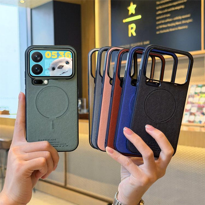 Funda para teléfono con cubierta trasera magnética de PU de tela, For Redmi Note 15 Pro+ 5G Global 163.3mm, For Xiaomi 17 Ultra, For Redmi Note 15 Pro 4G Global 163.2mm, For Xiaomi 17 Pro Max, For Redmi Note 15 Pro 5G Global 163.6mm, For Xiaomi 17 Pro