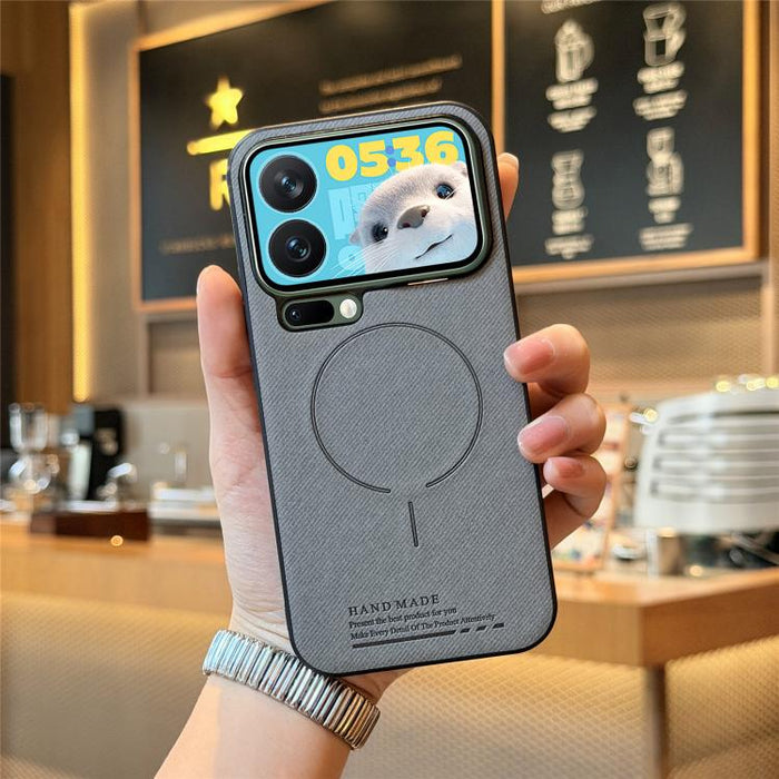 Funda para teléfono con cubierta trasera magnética de PU de tela, For Redmi Note 15 Pro+ 5G Global 163.3mm, For Xiaomi 17 Ultra, For Redmi Note 15 Pro 4G Global 163.2mm, For Xiaomi 17 Pro Max, For Redmi Note 15 Pro 5G Global 163.6mm, For Xiaomi 17 Pro