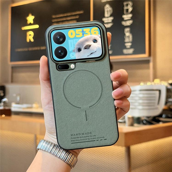 Funda para teléfono con cubierta trasera magnética de PU de tela, For Redmi Note 15 Pro+ 5G Global 163.3mm, For Xiaomi 17 Ultra, For Redmi Note 15 Pro 4G Global 163.2mm, For Xiaomi 17 Pro Max, For Redmi Note 15 Pro 5G Global 163.6mm, For Xiaomi 17 Pro