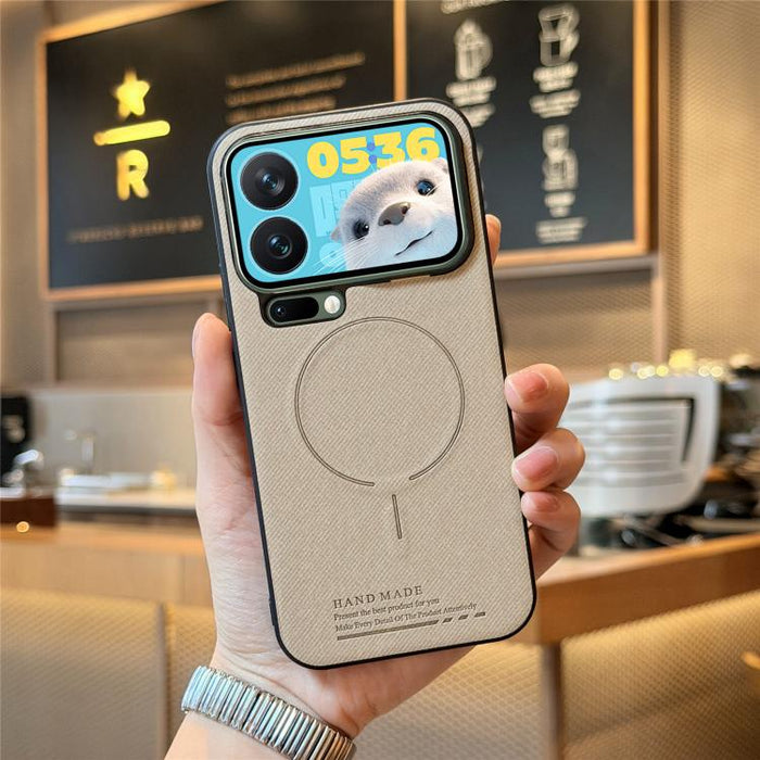 Funda para teléfono con cubierta trasera magnética de PU de tela, For Redmi Note 15 Pro+ 5G Global 163.3mm, For Xiaomi 17 Ultra, For Redmi Note 15 Pro 4G Global 163.2mm, For Xiaomi 17 Pro Max, For Redmi Note 15 Pro 5G Global 163.6mm, For Xiaomi 17 Pro