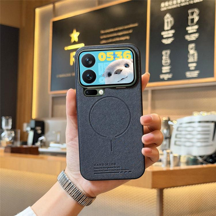 Funda para teléfono con cubierta trasera magnética de PU de tela, For Redmi Note 15 Pro+ 5G Global 163.3mm, For Xiaomi 17 Ultra, For Redmi Note 15 Pro 4G Global 163.2mm, For Xiaomi 17 Pro Max, For Redmi Note 15 Pro 5G Global 163.6mm, For Xiaomi 17 Pro