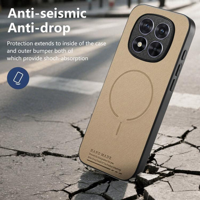 Funda para teléfono con cubierta trasera magnética de PU de tela, For Redmi Note 15 Pro+ 5G Global 163.3mm, For Xiaomi 17 Ultra, For Redmi Note 15 Pro 4G Global 163.2mm, For Xiaomi 17 Pro Max, For Redmi Note 15 Pro 5G Global 163.6mm, For Xiaomi 17 Pro