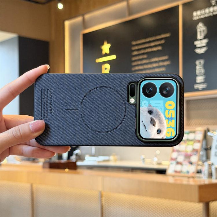 Funda para teléfono con cubierta trasera magnética de PU de tela, For Redmi Note 15 Pro+ 5G Global 163.3mm, For Xiaomi 17 Ultra, For Redmi Note 15 Pro 4G Global 163.2mm, For Xiaomi 17 Pro Max, For Redmi Note 15 Pro 5G Global 163.6mm, For Xiaomi 17 Pro