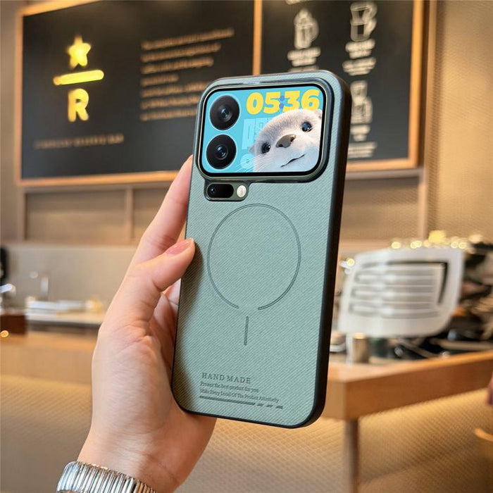 Funda para teléfono con cubierta trasera magnética de PU de tela, For Redmi Note 15 Pro+ 5G Global 163.3mm, For Xiaomi 17 Ultra, For Redmi Note 15 Pro 4G Global 163.2mm, For Xiaomi 17 Pro Max, For Redmi Note 15 Pro 5G Global 163.6mm, For Xiaomi 17 Pro