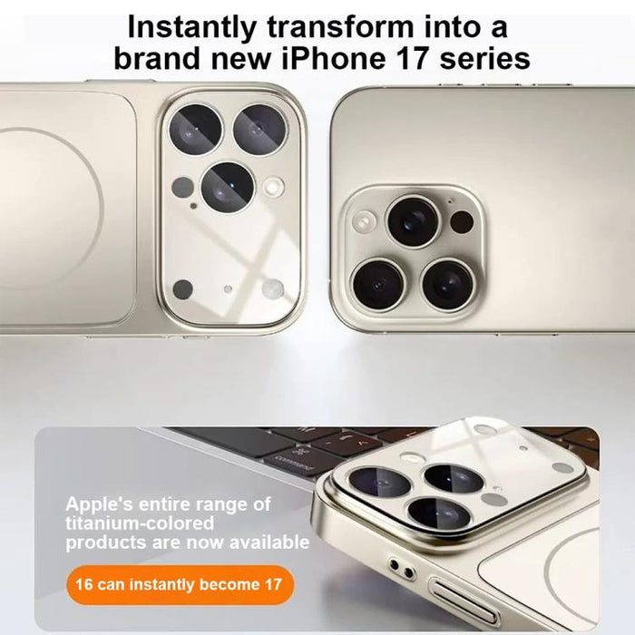 Change to 17 Big Lens Window Frosted MagSafe Phone Case, For iPhone 13 Pro Max, For iPhone 13 Pro, For iPhone 13, For iPhone 12, For iPhone 12 Pro Max, For iPhone 12 Pro, For iPhone 11 Pro Max, For iPhone 11