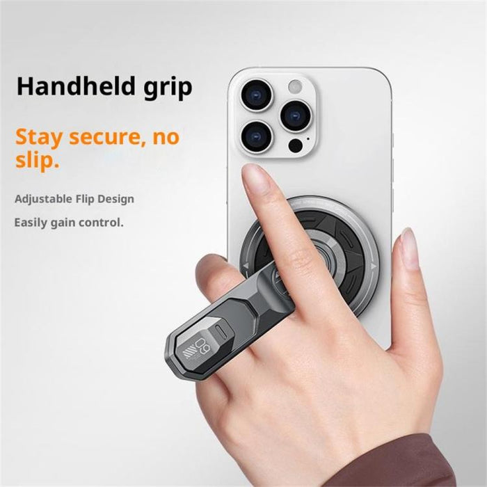 Soporte magnético plegable para teléfono con anillo adhesivo de doble cara T9, rotación de 360 grados y cierre giratorio de 360 grados.
