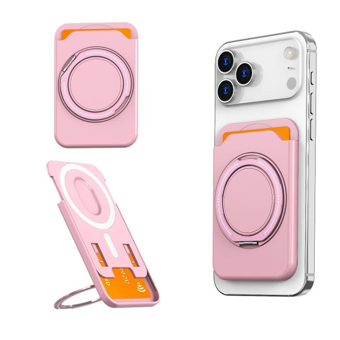 Colourful Ring MagSafe Magnetic 360-Degree Rotating Stand Card Holder