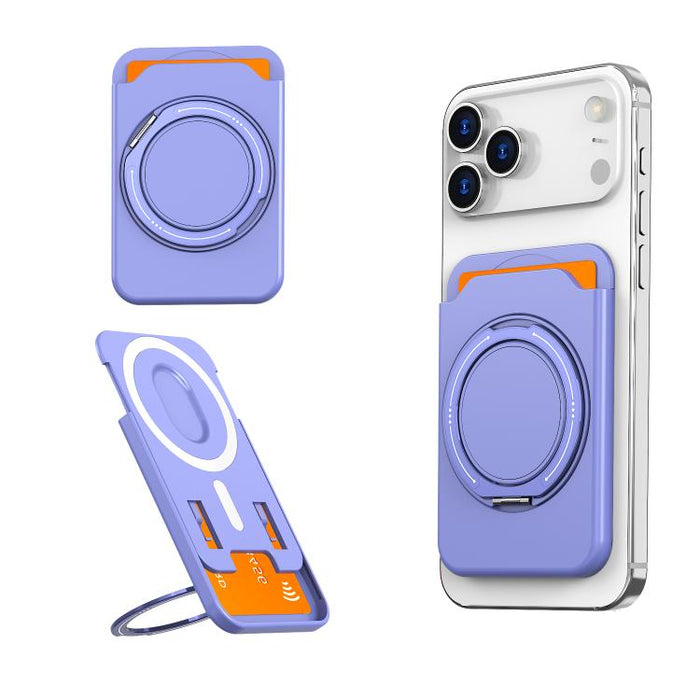 Colourful Ring MagSafe Magnetic 360-Degree Rotating Stand Card Holder
