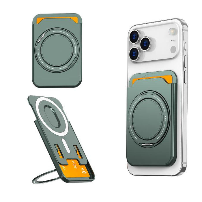 Colourful Ring MagSafe Magnetic 360-Degree Rotating Stand Card Holder