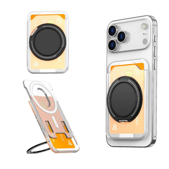 Colourful Ring MagSafe Magnetic 360-Degree Rotating Stand Card Holder