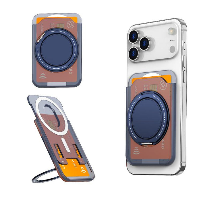 Colourful Ring MagSafe Magnetic 360-Degree Rotating Stand Card Holder