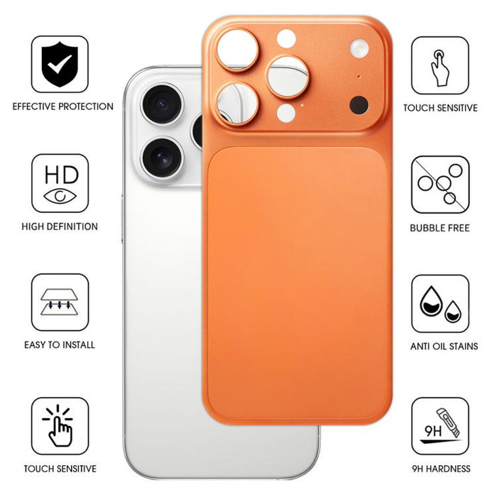 Kalebol Ultra-Thin Transformation into 17 Pro Matte Aluminum Alloy Metal Back Cover, For iPhone 16 Pro, For iPhone 15 Pro, For iPhone 14 Pro, For iPhone 13 Pro