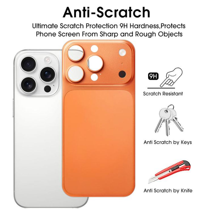 Kalebol Ultra-Thin Transformation into 17 Pro Matte Aluminum Alloy Metal Back Cover, For iPhone 16 Pro, For iPhone 15 Pro, For iPhone 14 Pro, For iPhone 13 Pro