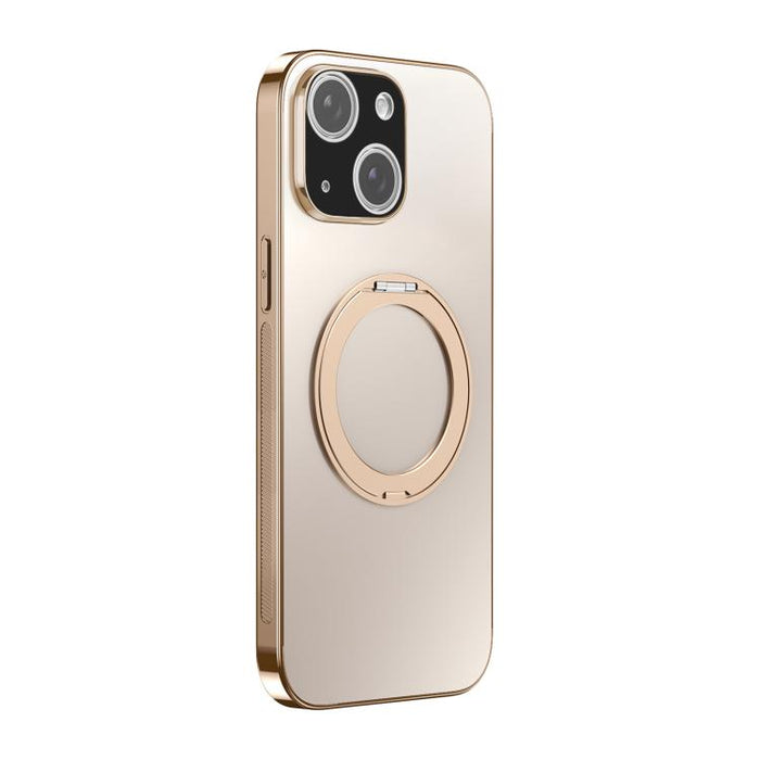 360 Degree Rotating Holder MagSafe Electroplated Phone Case with Lens Cover, For iPhone 14 Pro Max, For iPhone 13 Pro Max, For iPhone 13 Pro, For iPhone 13