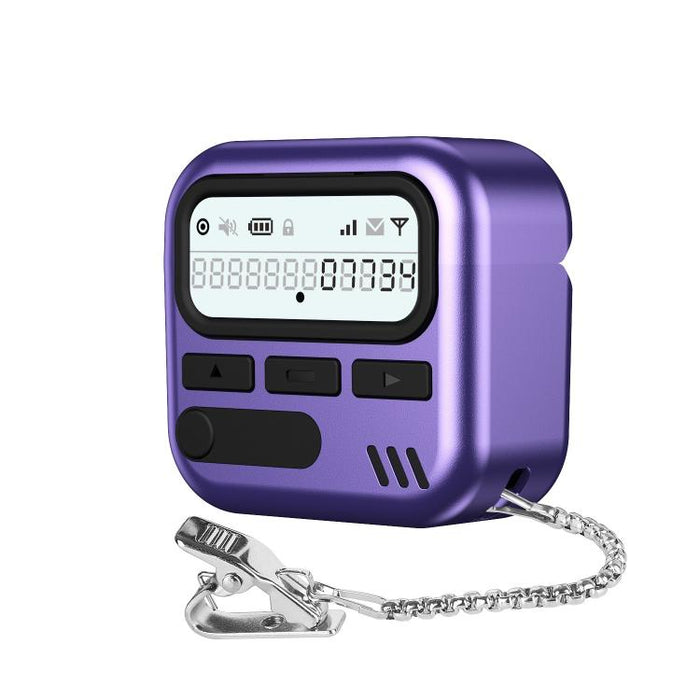 Retro Pager Style Earphone Protective Cover with Metal Chain, For AirPods 4