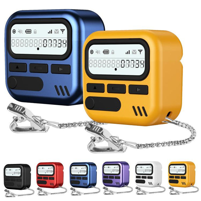 Retro Pager Style Earphone Protective Cover with Metal Chain, For AirPods 4