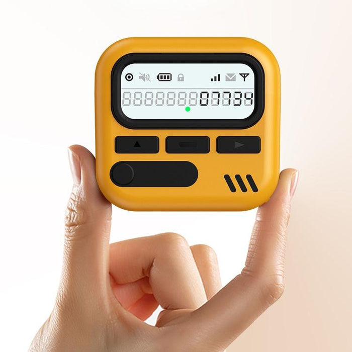 Retro Pager Style Earphone Protective Cover with Metal Chain, For AirPods 4
