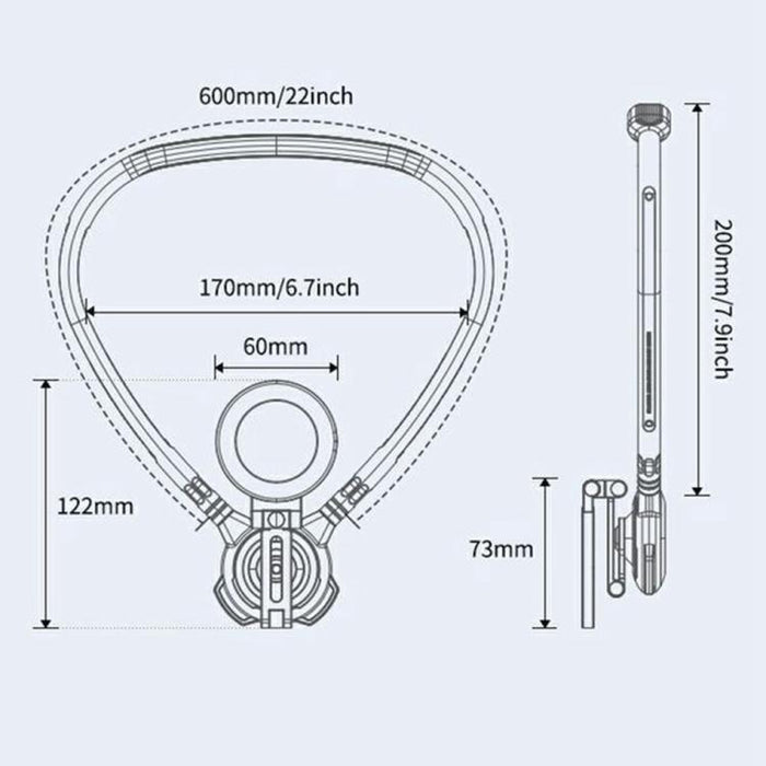 Soporte magnético para teléfono con banda para el cuello G03J para disparos en primera persona, G03J