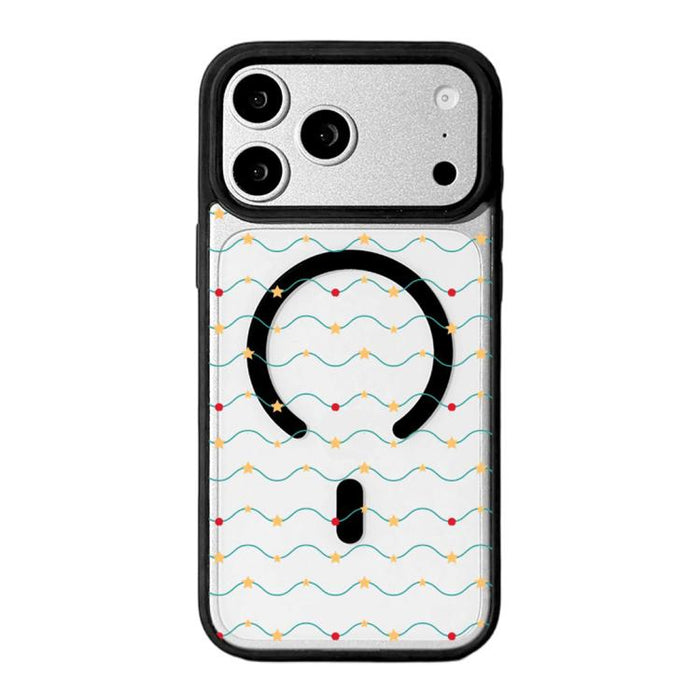 Christmas Series Strong Magnetic Painted Black Edge Phone Case, For iPhone 17 Pro Max, For iPhone 17 Pro, For iPhone 17, For iPhone 16 Pro Max, For iPhone 16 Pro, For iPhone 16, For  iPhone 15 Pro Max