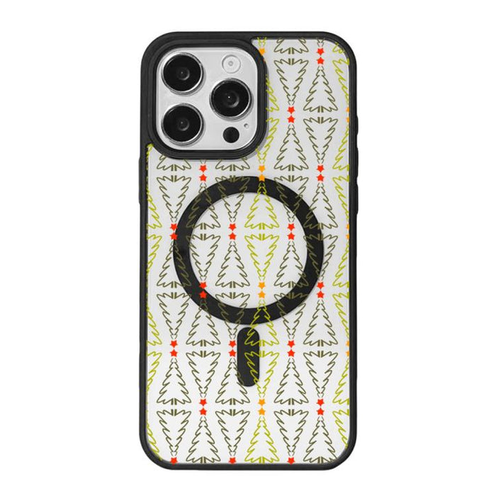 Christmas Series Strong Magnetic Painted Black Edge Phone Case, For iPhone 17 Pro Max, For iPhone 17 Pro, For iPhone 17, For iPhone 16 Pro Max, For iPhone 16 Pro, For iPhone 16, For  iPhone 15 Pro Max