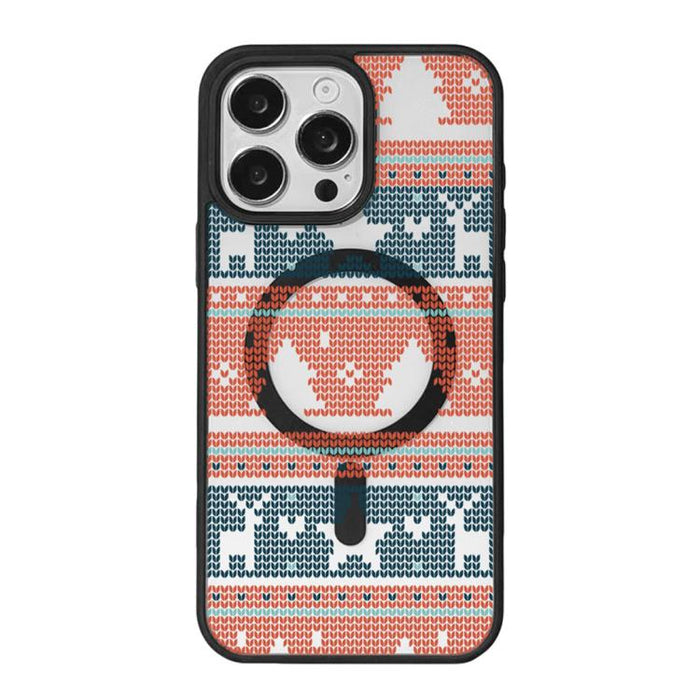 Christmas Series Strong Magnetic Painted Black Edge Phone Case, For iPhone 17 Pro Max, For iPhone 17 Pro, For iPhone 17, For iPhone 16 Pro Max, For iPhone 16 Pro, For iPhone 16, For  iPhone 15 Pro Max