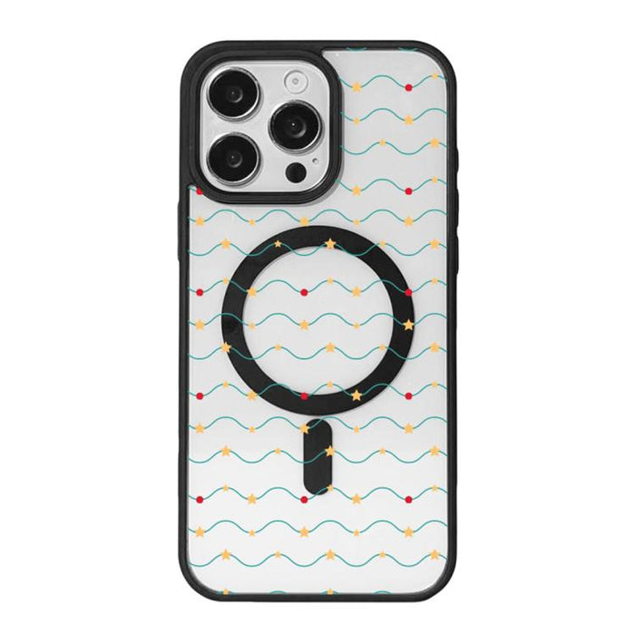 Christmas Series Strong Magnetic Painted Black Edge Phone Case, For iPhone 17 Pro Max, For iPhone 17 Pro, For iPhone 17, For iPhone 16 Pro Max, For iPhone 16 Pro, For iPhone 16, For  iPhone 15 Pro Max
