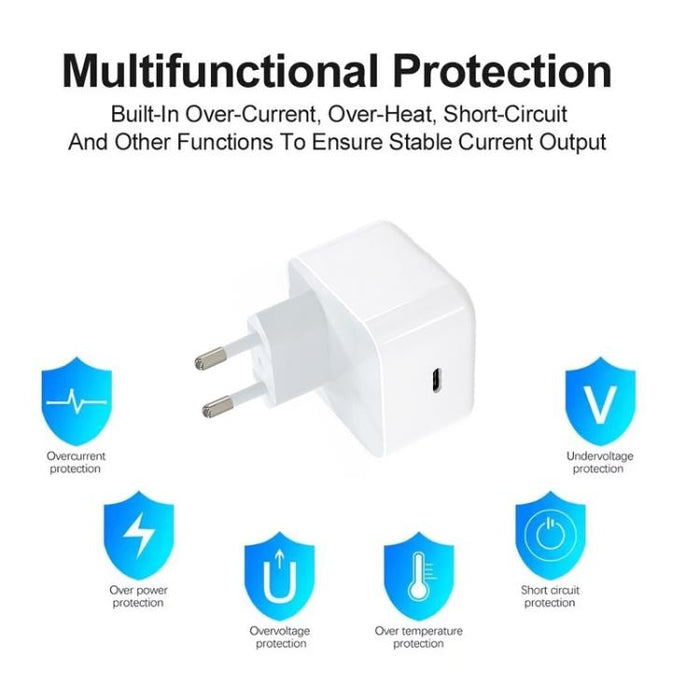 Cargador A3365 PD40W con interfaz USB-C/Tipo-C y enchufe europeo., EU Plug