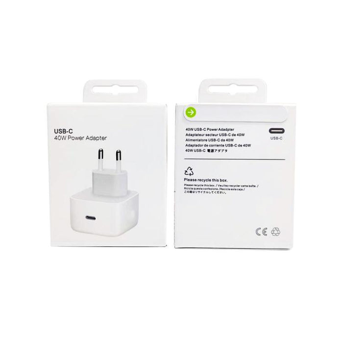 Cargador A3365 PD40W con interfaz USB-C/Tipo-C y enchufe europeo., EU Plug