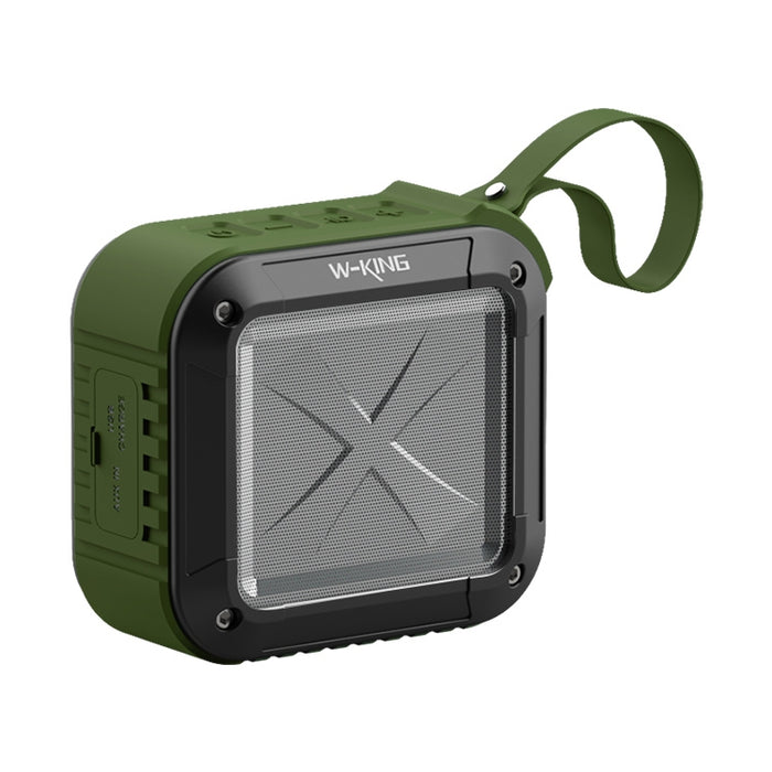 W-KING S7 Mini altavoz inalámbrico a prueba de agua con TF / FM / AUX / NFC Bluetooth Bike Speaker, black, Naranja, blue, Ejercito verde