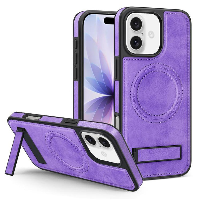 Multi-function Holder MagSafe PU Phone Case, For iPhone 17 Pro Max, For iPhone 17 Pro, For iPhone 17, For iPhone  Air
