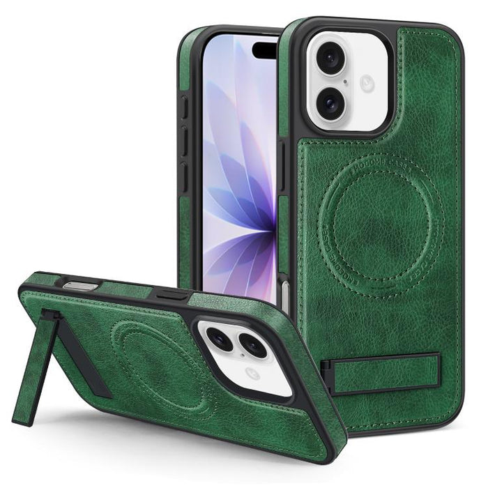 Multi-function Holder MagSafe PU Phone Case, For iPhone 17 Pro Max, For iPhone 17 Pro, For iPhone 17, For iPhone  Air
