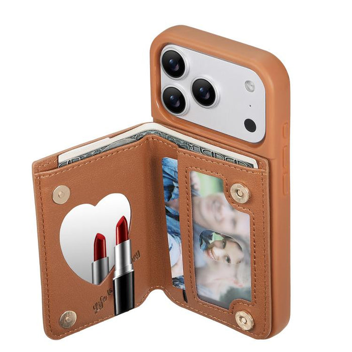 Mirror Rhombic Texture Metal Bow-knot Vegan Leather Card Bag Phone Case, For iPhone 17 Pro Max, For iPhone 17 Pro, For iPhone 17, For iPhone 16 Pro Max, For iPhone 16 Pro, For iPhone 16 Plus, For iPhone 16