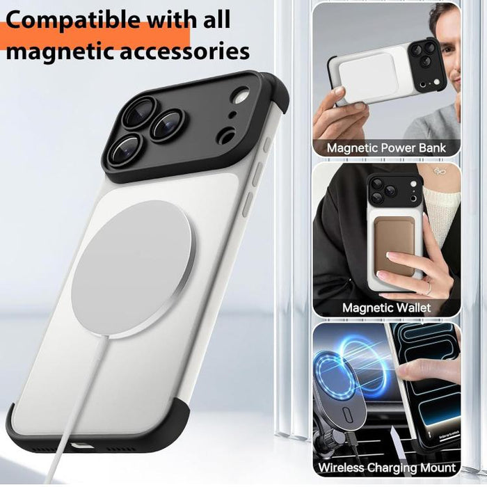 Funda ultradelgada sin marco de TPU con cuatro airbags en las esquinas y protección antigolpes para la lente., For iPhone 17 Pro Max, For iPhone 17 Pro, For iPhone 17, For iPhone Air