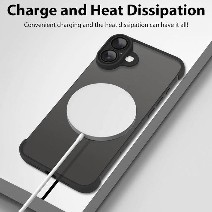 Funda ultradelgada sin marco de TPU con cuatro airbags en las esquinas y protección antigolpes para la lente., For iPhone 16 Pro Max, For iPhone 16 Pro, For iPhone 16 Plus, For iPhone 16