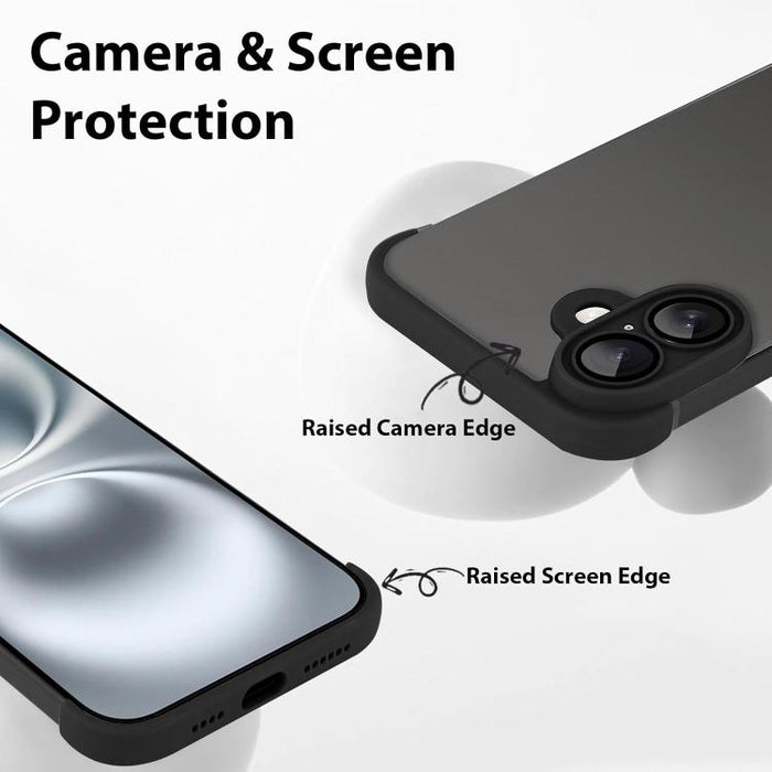 Funda ultradelgada sin marco de TPU con cuatro airbags en las esquinas y protección antigolpes para la lente., For iPhone 16 Pro Max, For iPhone 16 Pro, For iPhone 16 Plus, For iPhone 16