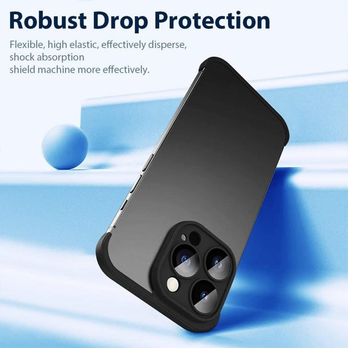 Funda ultradelgada sin marco de TPU con cuatro airbags en las esquinas y protección antigolpes para la lente., For iPhone 15 Pro Max, For iPhone 15 Pro, For iPhone 15 Plus, For iPhone 15