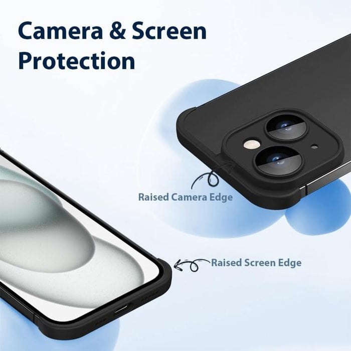 Funda ultradelgada sin marco de TPU con cuatro airbags en las esquinas y protección antigolpes para la lente., For iPhone 15 Pro Max, For iPhone 15 Pro, For iPhone 15 Plus, For iPhone 15