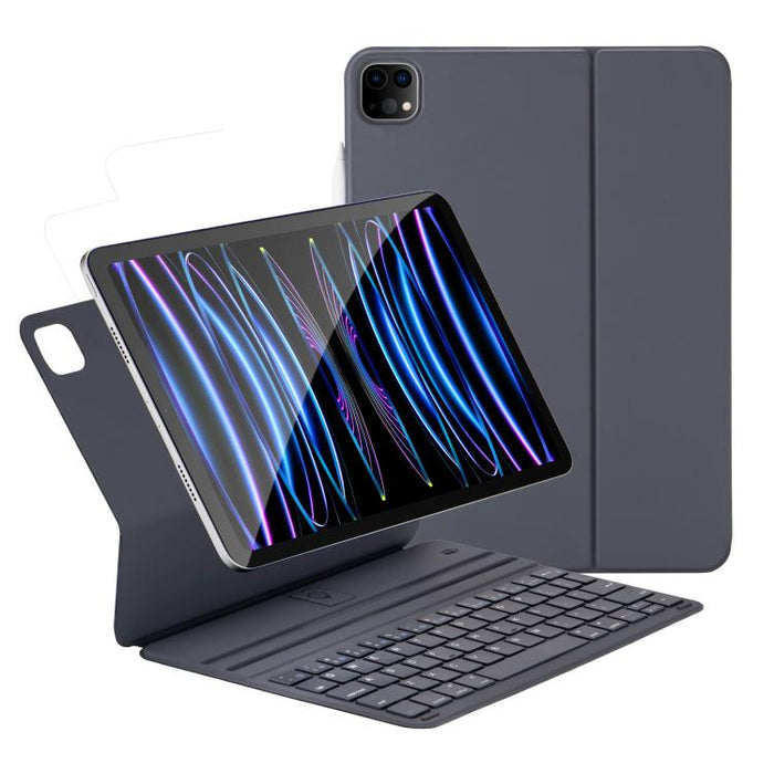 Funda de cuero con clip magnético de doble cara para teclado, For iPad Air 11 2025 / 2024 / Pro 11