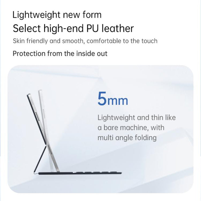 Funda de cuero con clip magnético de doble cara para teclado, For iPad Air 11 2025 / 2024 / Pro 11