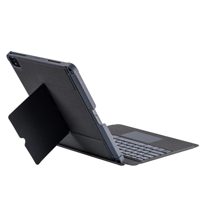 Funda protectora magnética con airbag en las cuatro esquinas y teclado Bluetooth retroiluminado dividido, For iPad Air 13 2025 / 2024 / Pro 12.9