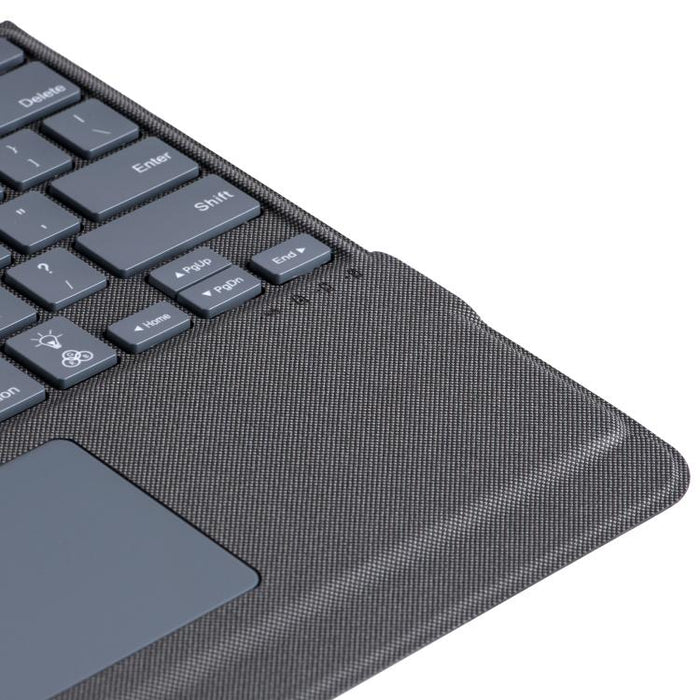 Funda protectora magnética con airbag en las cuatro esquinas y teclado Bluetooth retroiluminado dividido, For iPad Air 13 2025 / 2024 / Pro 12.9