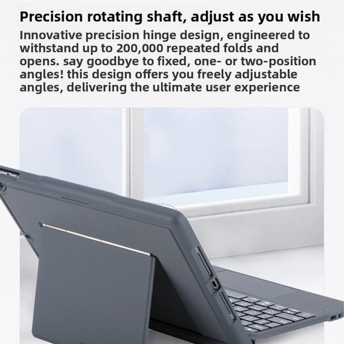 Funda protectora magnética con airbag en las cuatro esquinas y teclado Bluetooth retroiluminado dividido, For iPad Air 13 2025 / 2024 / Pro 12.9