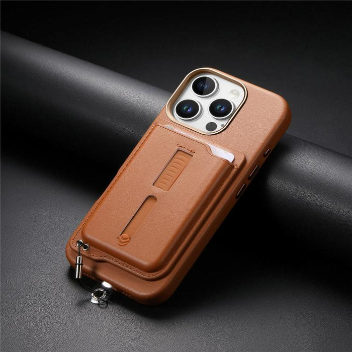 Funda para teléfono con tarjetero magnético desmontable, anillo de agarre y cuerda antipérdida., For iPhone 14 Pro, For iPhone 14 Pro Max