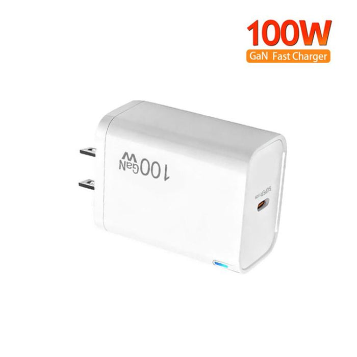 Cargador TE-PD46 GaN de 100 W PD de 45 W con protocolo totalmente compatible, enchufe estadounidense.