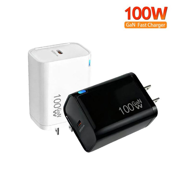 Cargador TE-PD46 GaN de 100 W PD de 45 W con protocolo totalmente compatible, enchufe estadounidense.